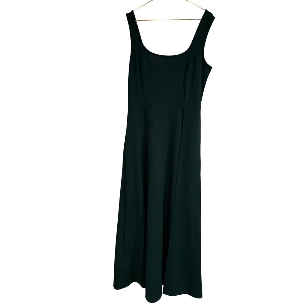 Mushare Emerald Green Sleeveless Scoop Neck Maxi Dress Size M Formal Evening